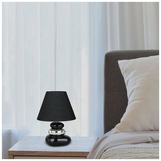 Rábalux Salem Éjjeli lámpa E14 1x MAX 40W vezetékes kapcsolóval IP20 fekete RAB4950