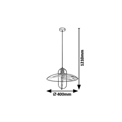Rábalux Vida Függeszték E27 1X MAX 8W IP20 fekete RAB5000