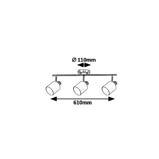 Rábalux Natina Beltéri lámpa  E14 3x MAX 25 - RAB5011