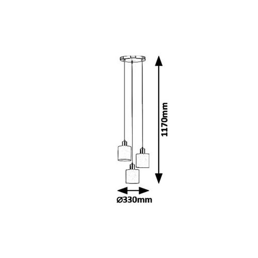 Rábalux Natina Beltéri lámpa  E14 3x MAX 25 - RAB5012
