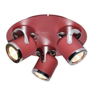 Rábalux April Spotlámpa GU10 3X MAX 5W IP20 piros RAB5039
