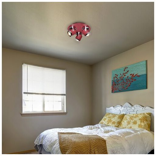 Rábalux April Spotlámpa GU10 3X MAX 5W IP20 piros RAB5039