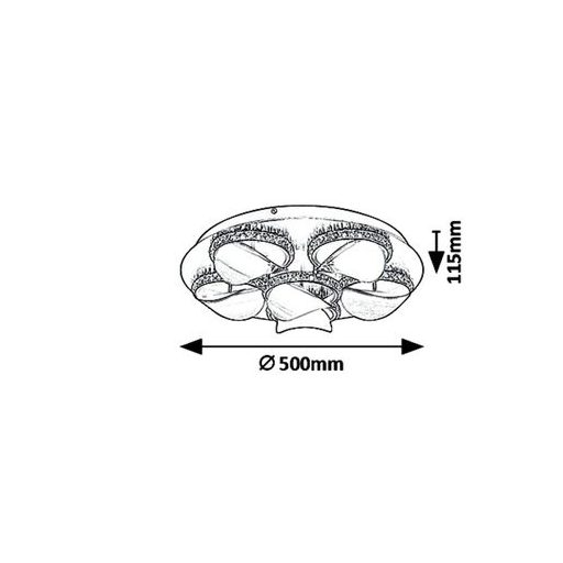 Rábalux Capriana Beltéri lámpa természetes fehér LED 36 - RAB5051