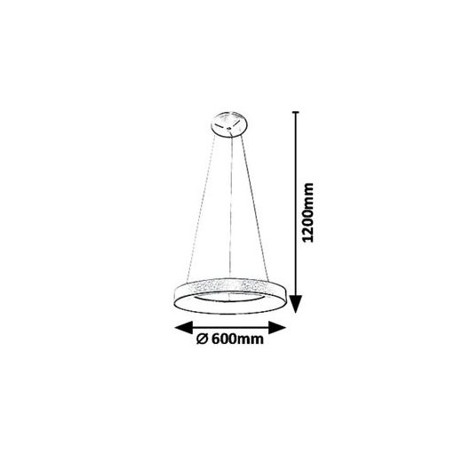 Rábalux Carmella Függeszték LED 50W 4000K IP20 arany RAB5054