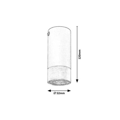 Rábalux Zircon Beltéri lámpa  GU10 1X MAX 5 - RAB5074