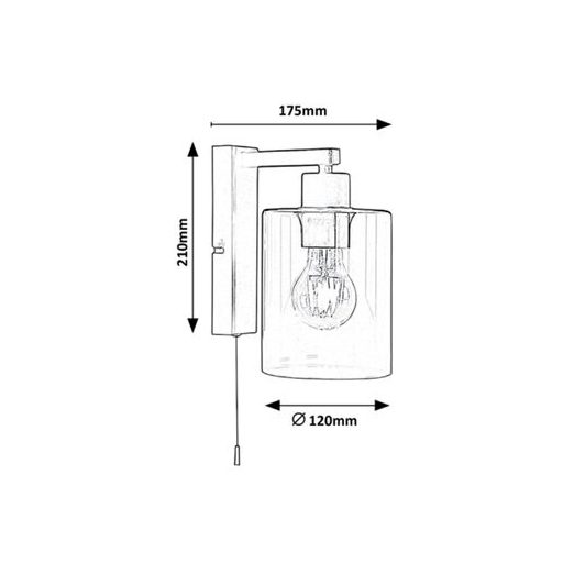 Rábalux Miroslaw Beltéri lámpa  E27 1x MAX 40 - RAB5077