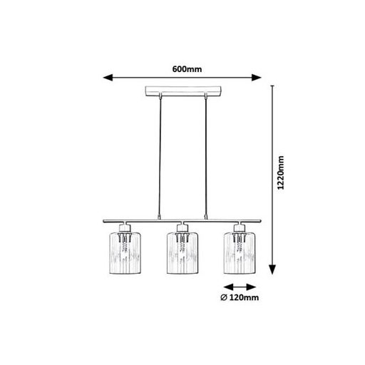 Rábalux Miroslaw Beltéri lámpa  E27 3x MAX 40 - RAB5078