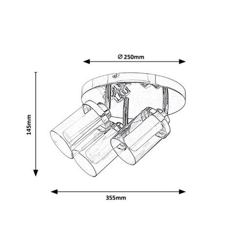 Rábalux Aviva Beltéri lámpa  G9 3X MAX 28 - RAB5088