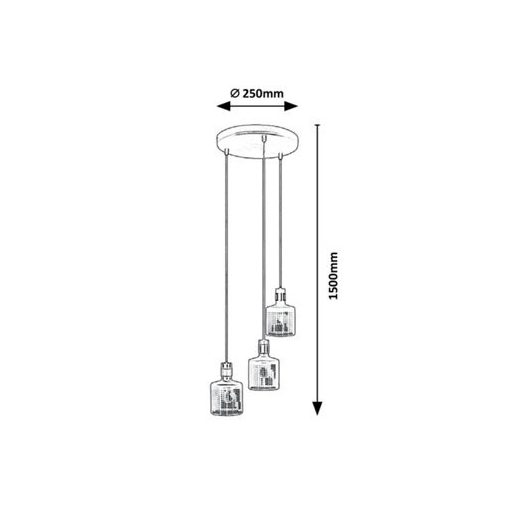Rábalux Alberta Beltéri lámpa  E27 3x MAX 9 - RAB5092