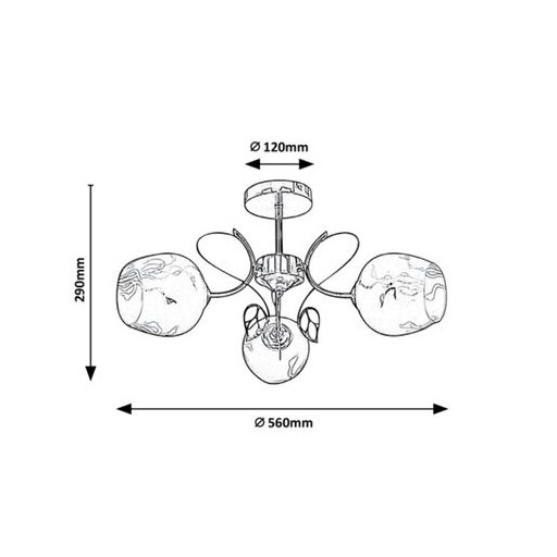 Rábalux Fauna Beltéri lámpa  E27 3x MAX 40 - RAB5098