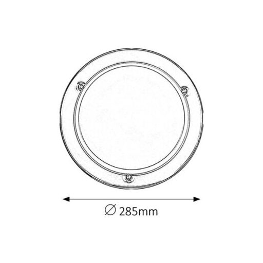 Rábalux Ufo Mennyezeti lámpa E27 1x MAX 60W IP20 króm RAB5113