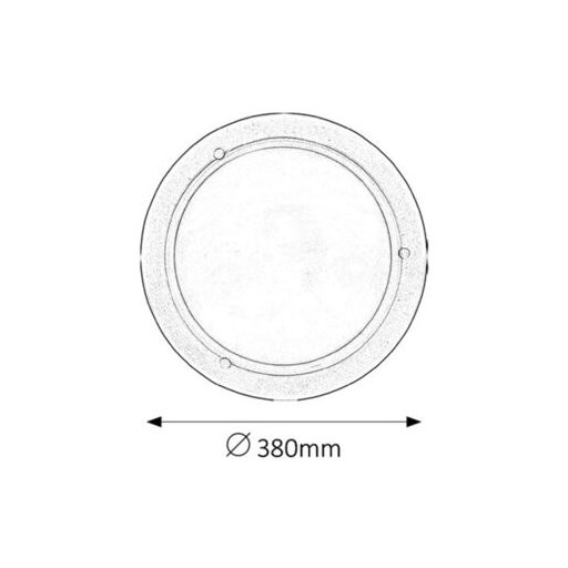 Rábalux Ufo Mennyezeti lámpa E27 2x MAX 60W IP20 fehér RAB5131