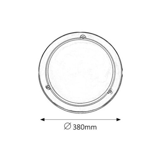Rábalux Ufo Mennyezeti lámpa E27 2x MAX 60W IP20 króm RAB5143
