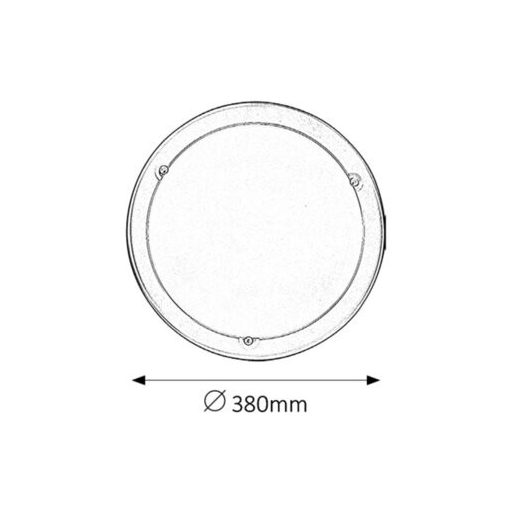 Rábalux Ufo Mennyezeti lámpa E27 2x MAX 60W IP20 szatin króm RAB5151
