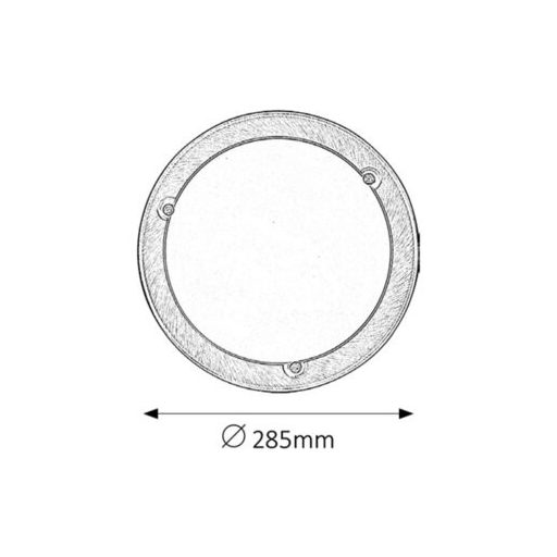 Rábalux Ufo Mennyezeti lámpa E27 1x MAX 60W IP20 bronz RAB5203