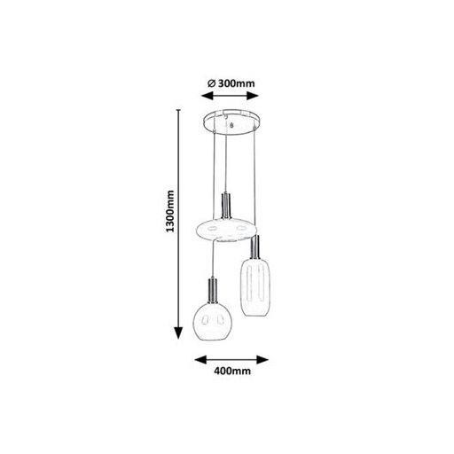 Rábalux Sinopia Beltéri lámpa  E27 3x MAX 60 - RAB5225