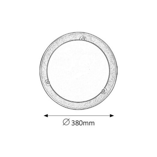 Rábalux Ufo Mennyezeti lámpa E27 2x MAX 60W IP20 bronz RAB5233