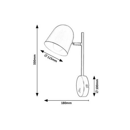 Rábalux Egon Beltéri lámpa  E14 1x MAX 40 - RAB5243