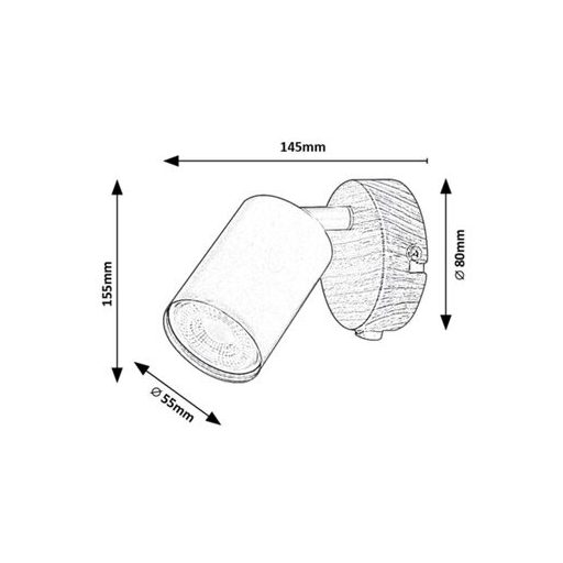 Rábalux Edmund Beltéri lámpa  GU10 1X MAX 25 - RAB5295