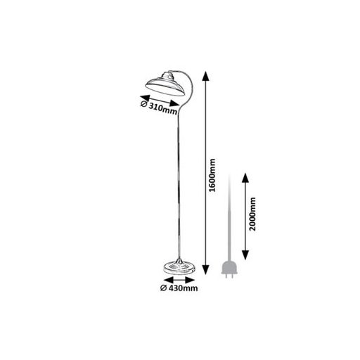 Rábalux Dragan Beltéri lámpa  E27 1x MAX 60 - RAB5310