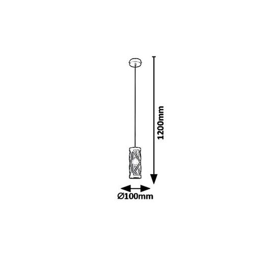 Rábalux Oberon Függeszték E14 1x MAX 40W IP20 barna RAB5338