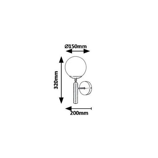 Rábalux Divina Beltéri lámpa  E14 1x MAX 9 - RAB5351