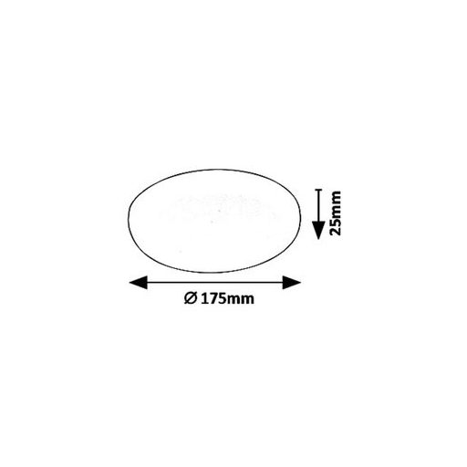 Rábalux Oleg Ráépíthető és Beépíthető lámpa LED Ø175mm 18W 4000K IP65/IP20 fehér RAB5369