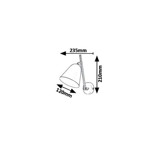 Rábalux Alder Fali lámpa E14 1x MAX 40W IP20 fekete RAB5375