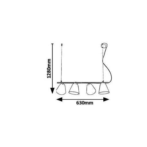 Rábalux Alder Beltéri lámpa  E14 4x MAX 40 - RAB5377