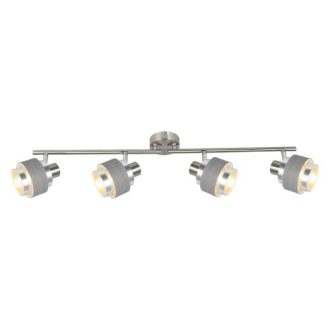   Rábalux Basil Spotlámpa E14 4X MAX 10W IP20 szatin króm RAB5382