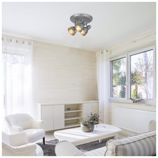 Rábalux Thelma Spotlámpa E14 3x MAX 40W IP20 antik ezüst RAB5388