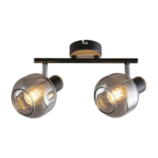 Rábalux Salazar Spotlámpa E14 2x MAX 40W IP20 tölgy RAB5398