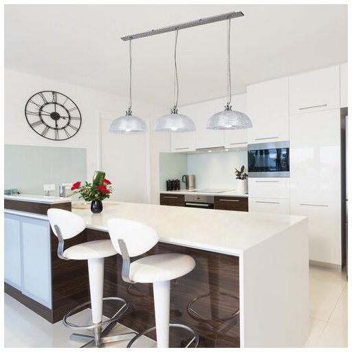 Rábalux Petrina Függeszték E27 3x MAX 40W IP20 szatin króm RAB5460