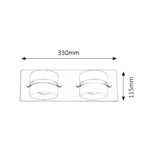 Rábalux Tony Beltéri lámpa természetes fehér LED 2x 5 - RAB5490