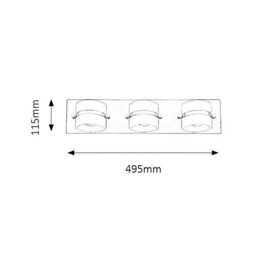 Rábalux Tony Beltéri lámpa természetes fehér LED 3x 5 - RAB5491