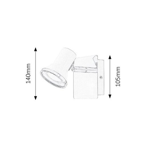 Rábalux Steve Beltéri lámpa természetes fehér GU10 1x MAX 15 - RAB5497