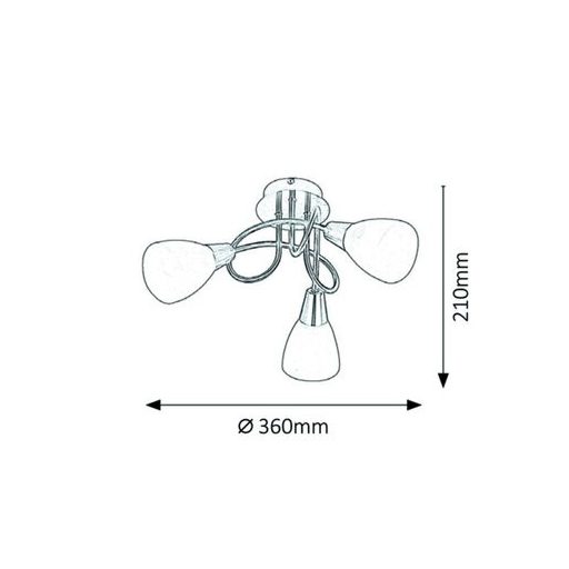 Rábalux Jenna Beltéri lámpa  E14 3x MAX 40 - RAB5533