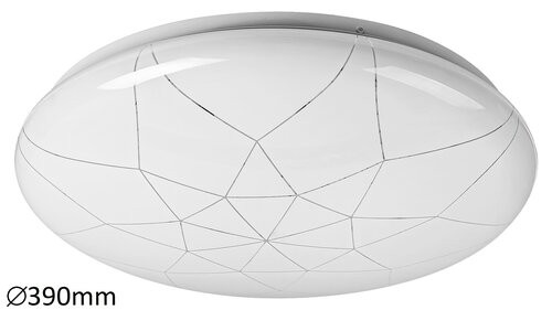 Rábalux Damien Mennyezeti lámpa LED 24W WiFi kapcsolattal vezérelhető, CCT, dimmelhető, távirányítóval, időzítő funkció, állítható színhőmérséklet IP20 fehér RAB5540