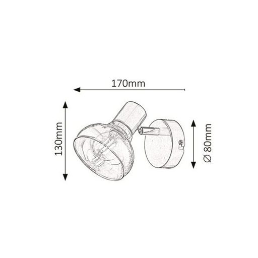 Rábalux Holly Beltéri lámpa  E14 1x MAX 40 - RAB5546