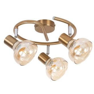   Rábalux Holly Spotlámpa E14 3x MAX 40W IP20 antik arany RAB5549