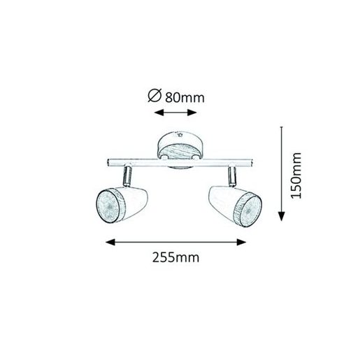 Rábalux Karen Spotlámpa LED 2x 4W 3000K IP20 fehér RAB5565