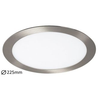   Rábalux Lois Ráépíthető és Beépíthető lámpa LED Ø225mm 18W 3000K IP20 szatin króm RAB5575