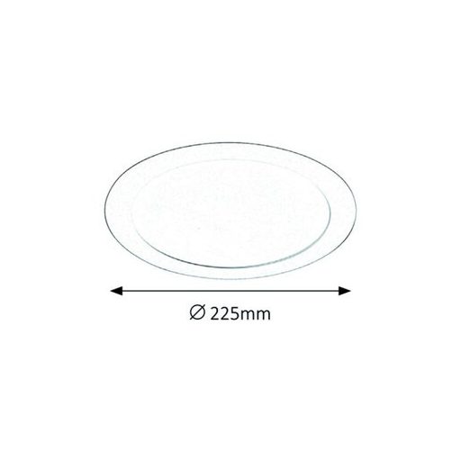 Rábalux Lois Ráépíthető és Beépíthető lámpa LED Ø225mm 18W 3000K IP20 szatin króm RAB5575