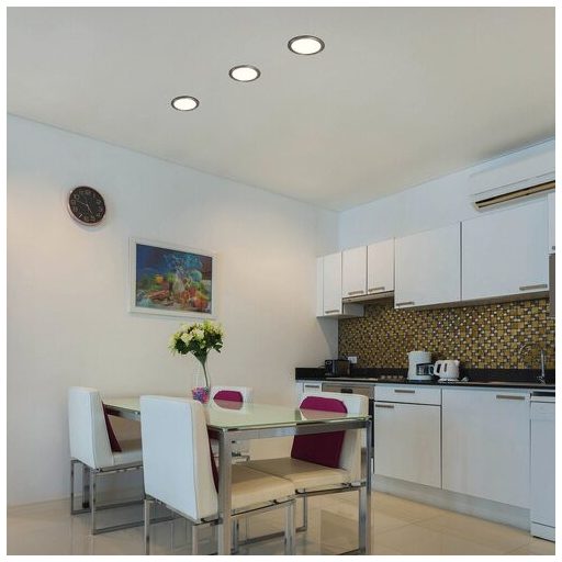 Rábalux Lois Ráépíthető és Beépíthető lámpa LED Ø225mm 18W 3000K IP20 szatin króm RAB5575