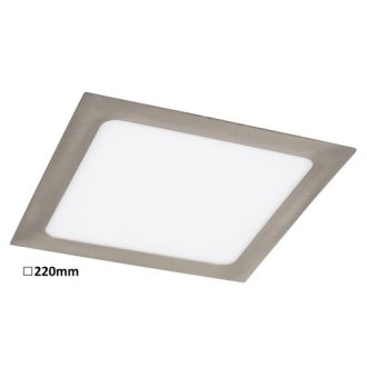   Rábalux Lois Ráépíthető és Beépíthető lámpa LED 220x220mm 18W 3000K IP20 szatin króm RAB5583