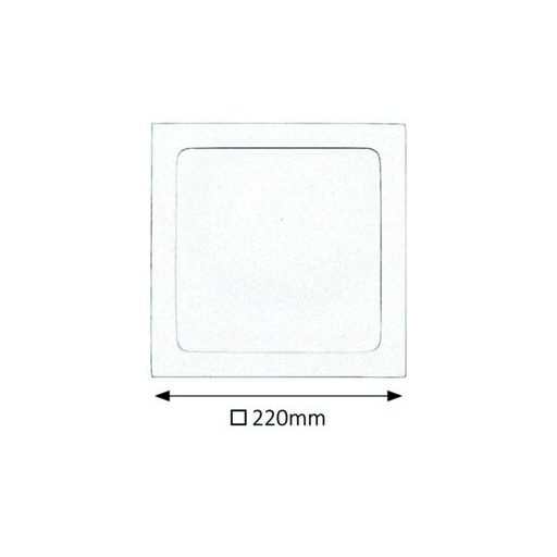 Rábalux Lois Ráépíthető és Beépíthető lámpa LED 220x220mm 18W 3000K IP20 szatin króm RAB5583