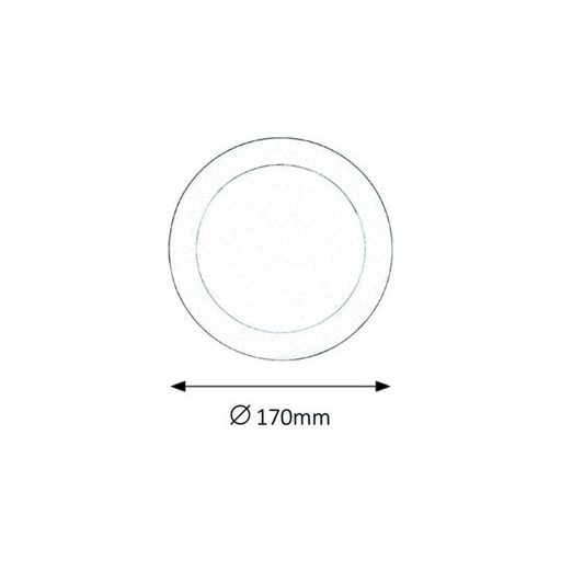 Rábalux Lois Ráépíthető és Beépíthető lámpa LED Ø170mm 12W 4000K IP44 króm RAB5585