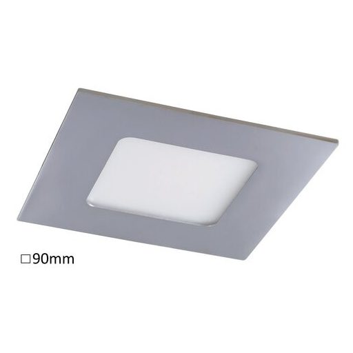 Rábalux Lois Ráépíthető és Beépíthető lámpa LED 90x90mm 3W 4000K IP44 króm RAB5586