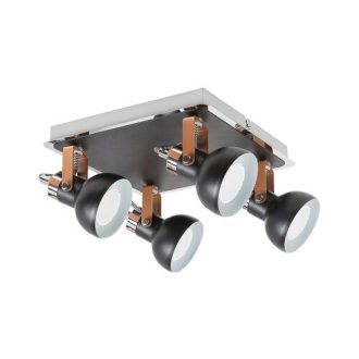   Rábalux Balzac Spotlámpa GU10 4x MAX 35W IP20 matt fekete RAB5612