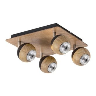   Rábalux Arthur Spotlámpa GU10 4x MAX 35W IP20 tölgy RAB5616